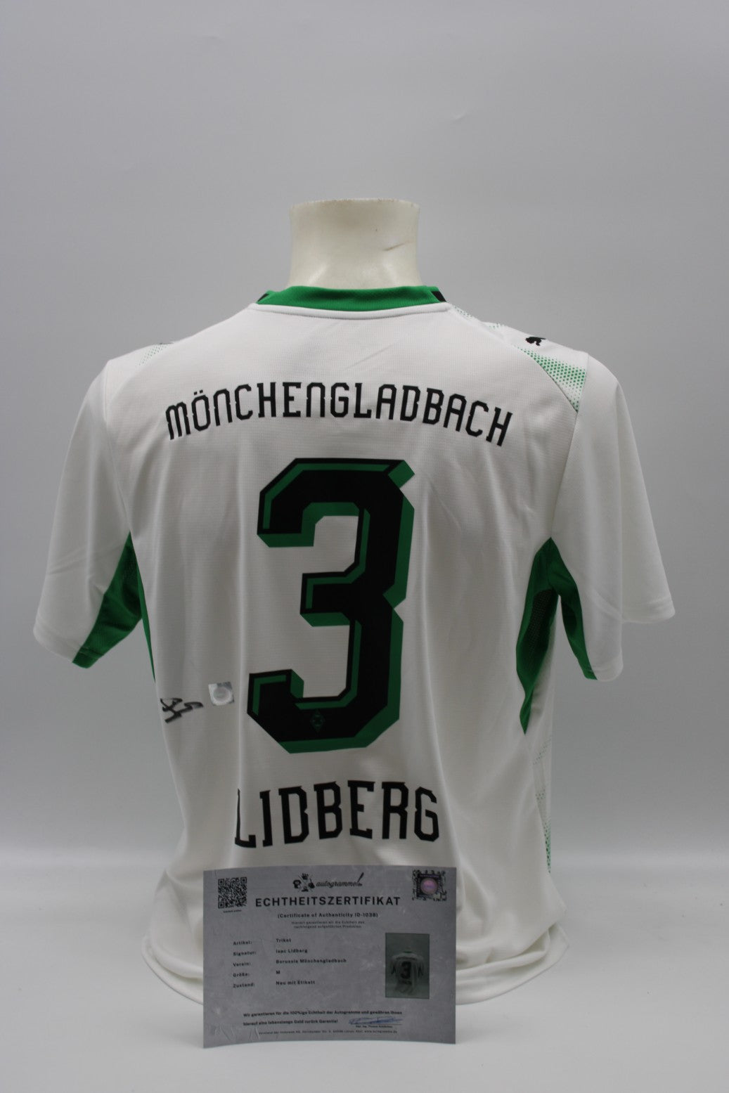 Mönchengladbach 2026/2027 Trikot Isac Lidberg signiert zertifiziert M
