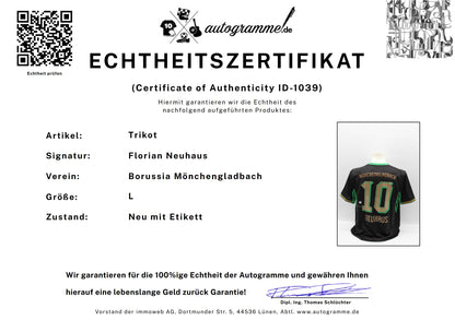 Mönchengladbach 2026/2027 Trikot Florian Neuhaus signiert zertifiziert L