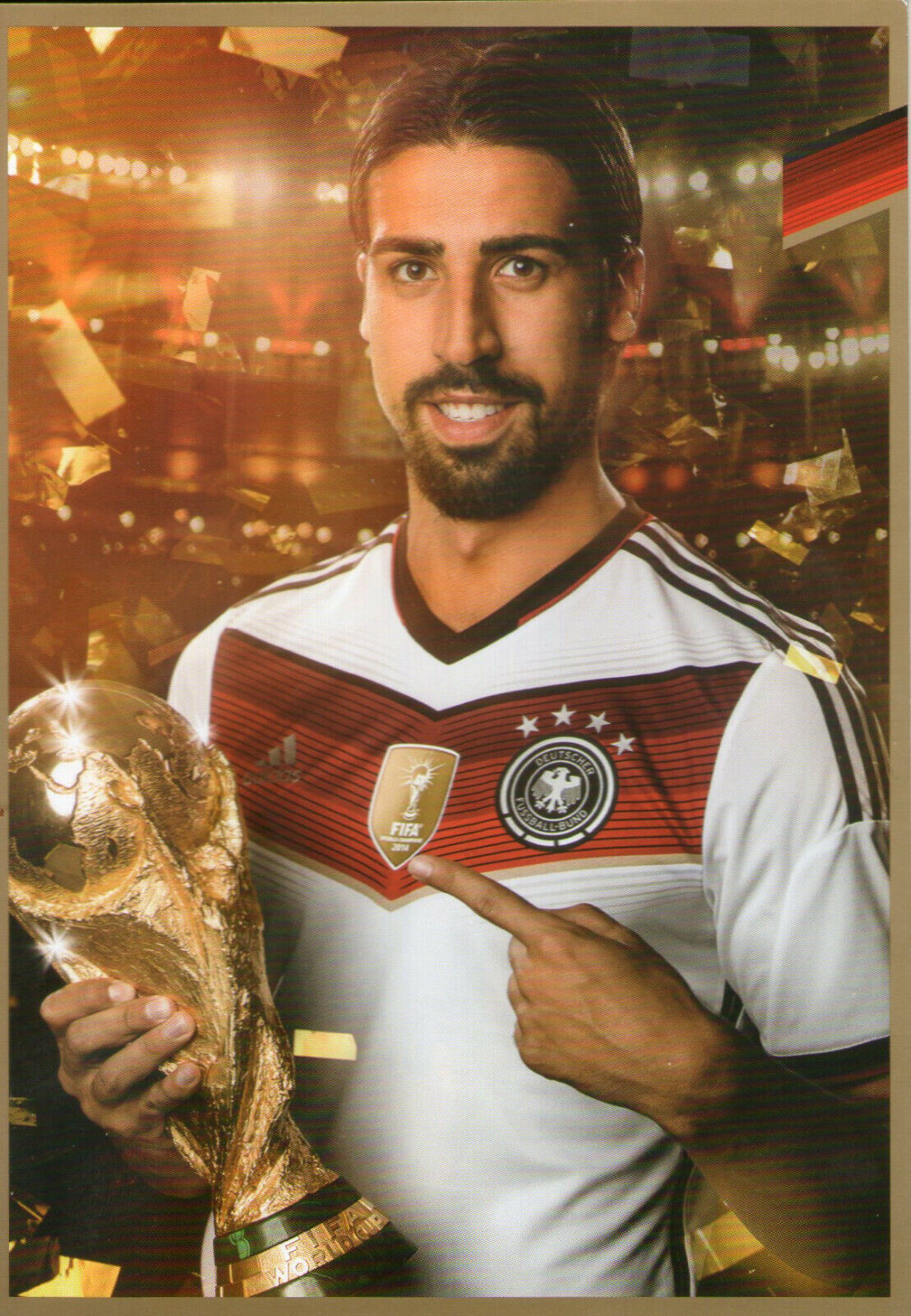 Limited, limited edition DFB autograph card! Sami Khedira !! Rare !!, gold
