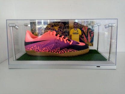 Football shoe paco alcacer signed lighting football spain la league shoe new