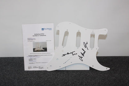 Guitar plate, Max Schauzer, Michael Lesch signed the investigator, new television