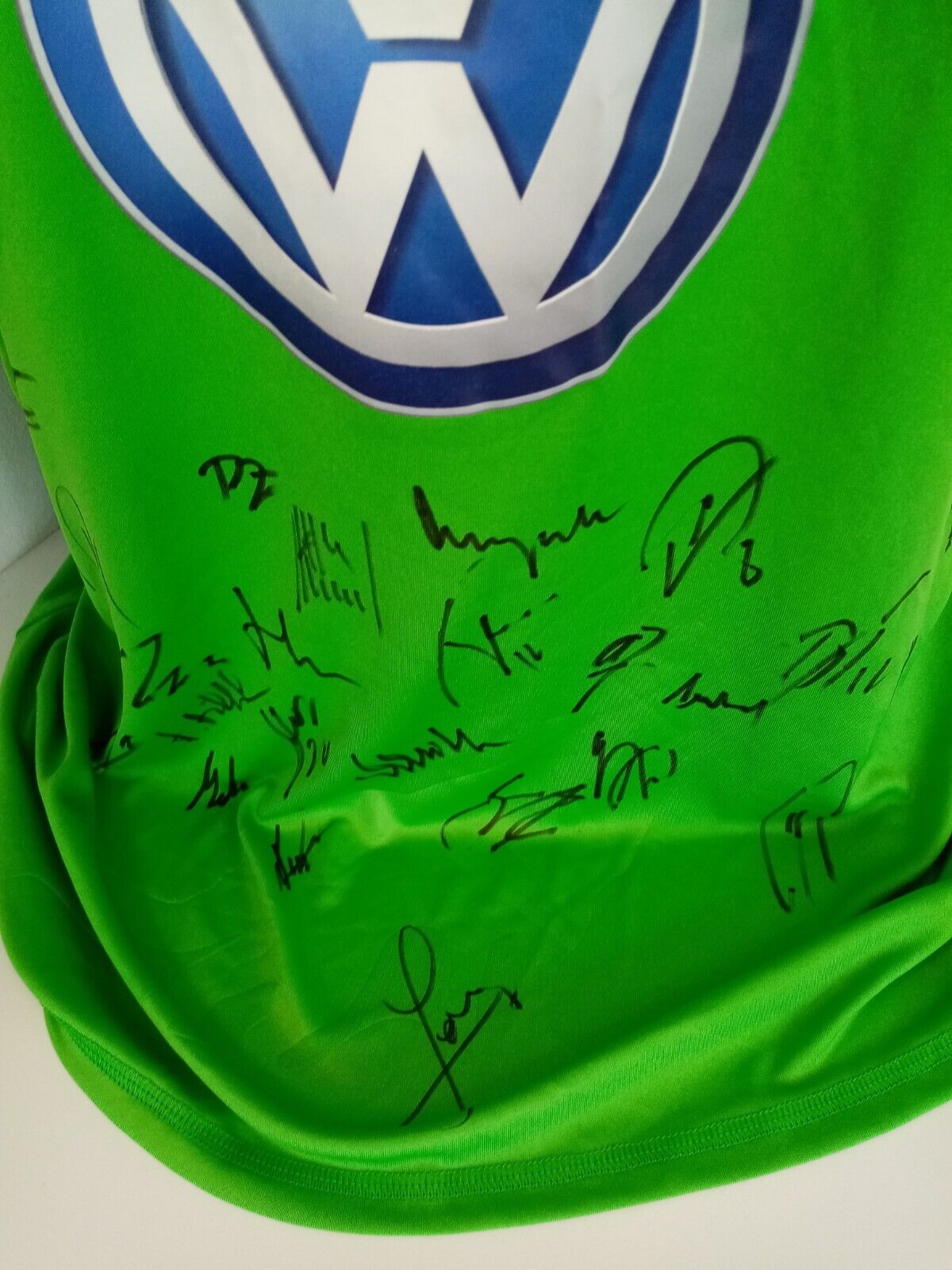 VFL Wolfsburg Trikot 2012/2013 Teamsigniert Wölfe Autogramm Adidas Bundesliga XL