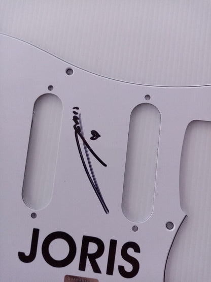 Guitar plate Joris signed music singer charts autograph new guitar