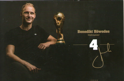 Limited, limited edition DFB autograph card! Benedikt Höwedes !! Rare !!, gold