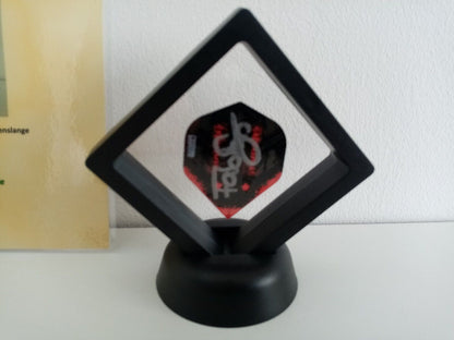 Dartflight Fabian Schmutzler signed darts coa new flight