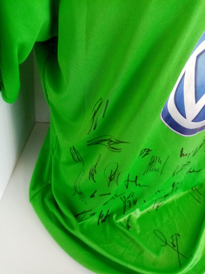 VfL Wolfsburg jersey 2012/2013 team signed wolves autograph adidas bundesliga XL