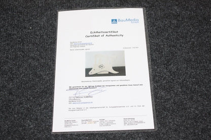 Guitar plate, Viktoria Brams signed, Marienhof, Hello Robbie, new, series, TV