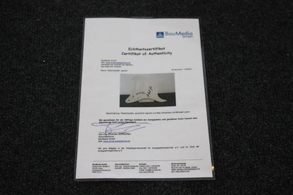 Guitar plate, Max Schauzer, Michael Lesch signed the investigator, new television