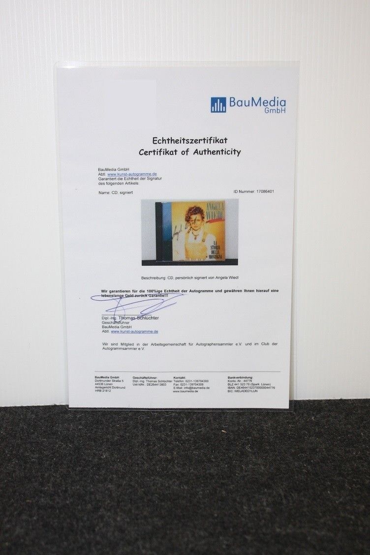 CD, Angela Wiedl signed, La Storia della Montagna, music, hit, German