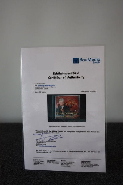 CD, Gotthilf Fischer signed, 75 years old, anniversary edition, autograph, music