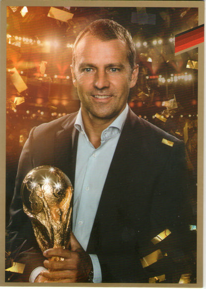 Limited, limited edition DFB autograph card! Hansi Flick !! Rare !!, gold
