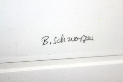 Bernd Schwarzer handgefertigtes Original Nr.56 von 100, hochwertig gerahmt