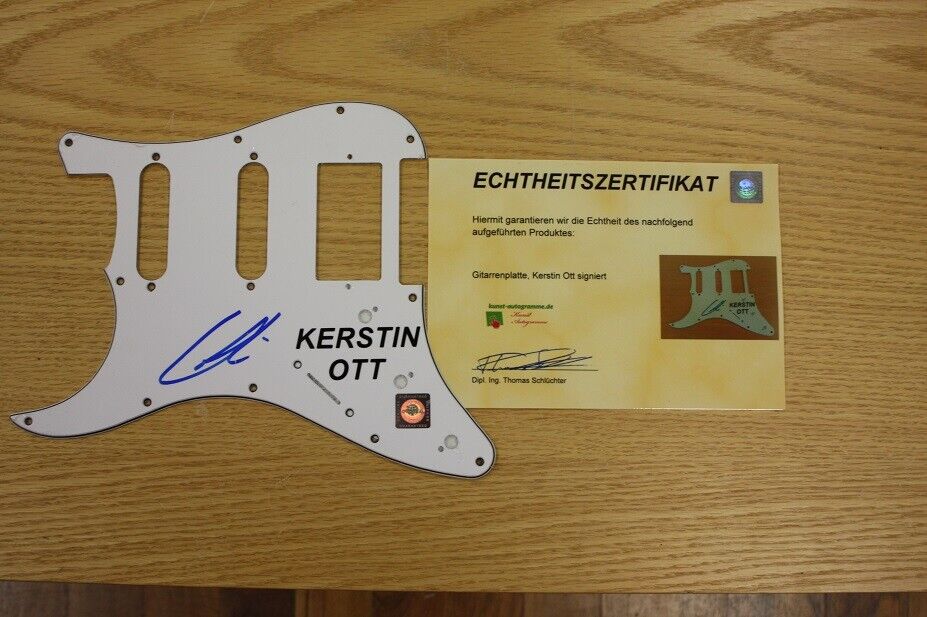 Gitarrenplatte Kerstin Ott signiert Musik Sängerin Charts Autogramm Sammeln Neu