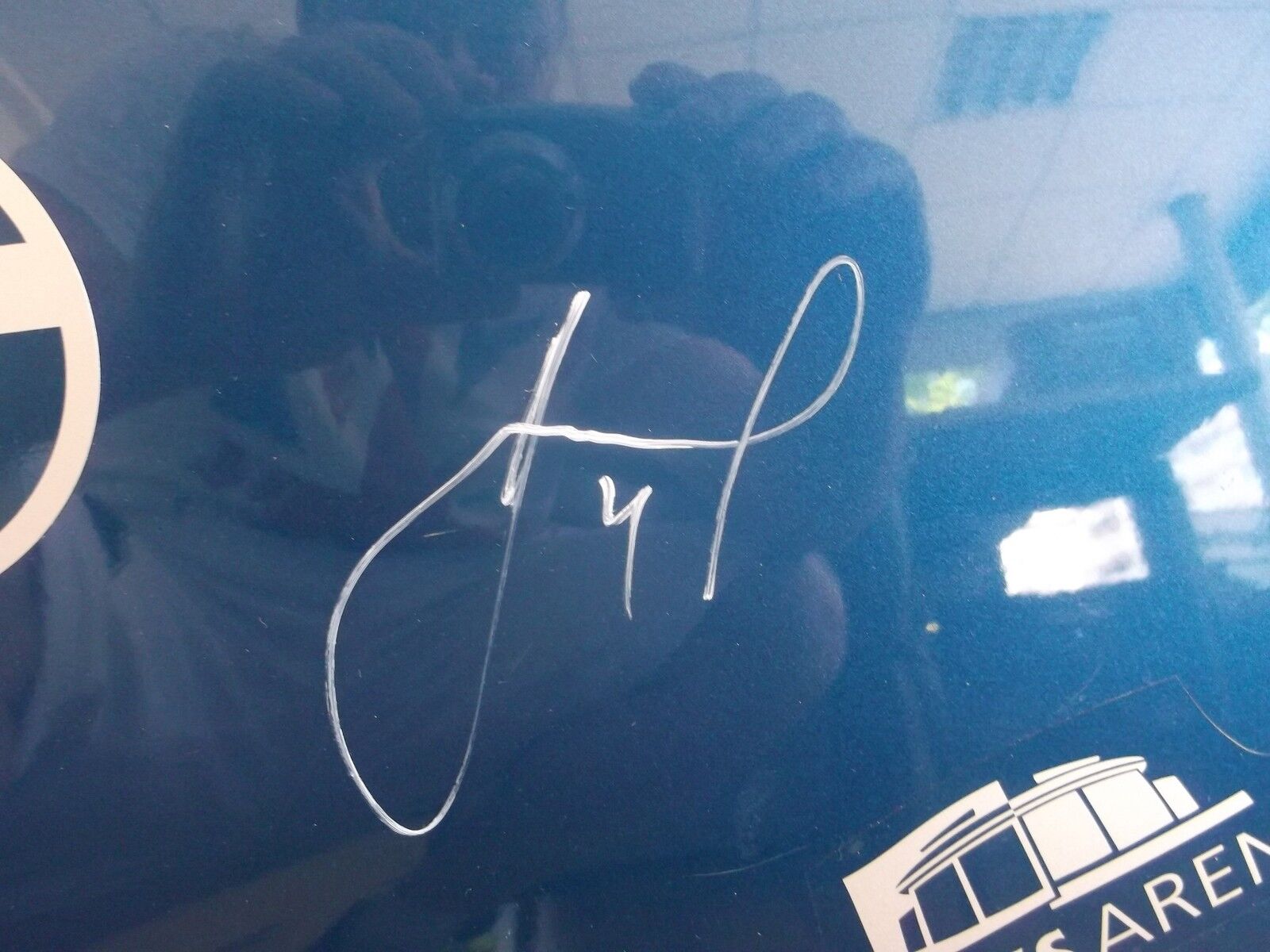 Motor hood for Smart 451 signed by Schalke players