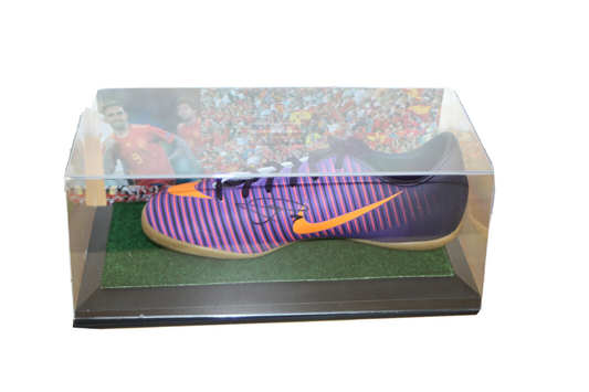Fußballschuh Paco Alcacer signiert Villareal Spanien La Liga Fußball Nike Neu