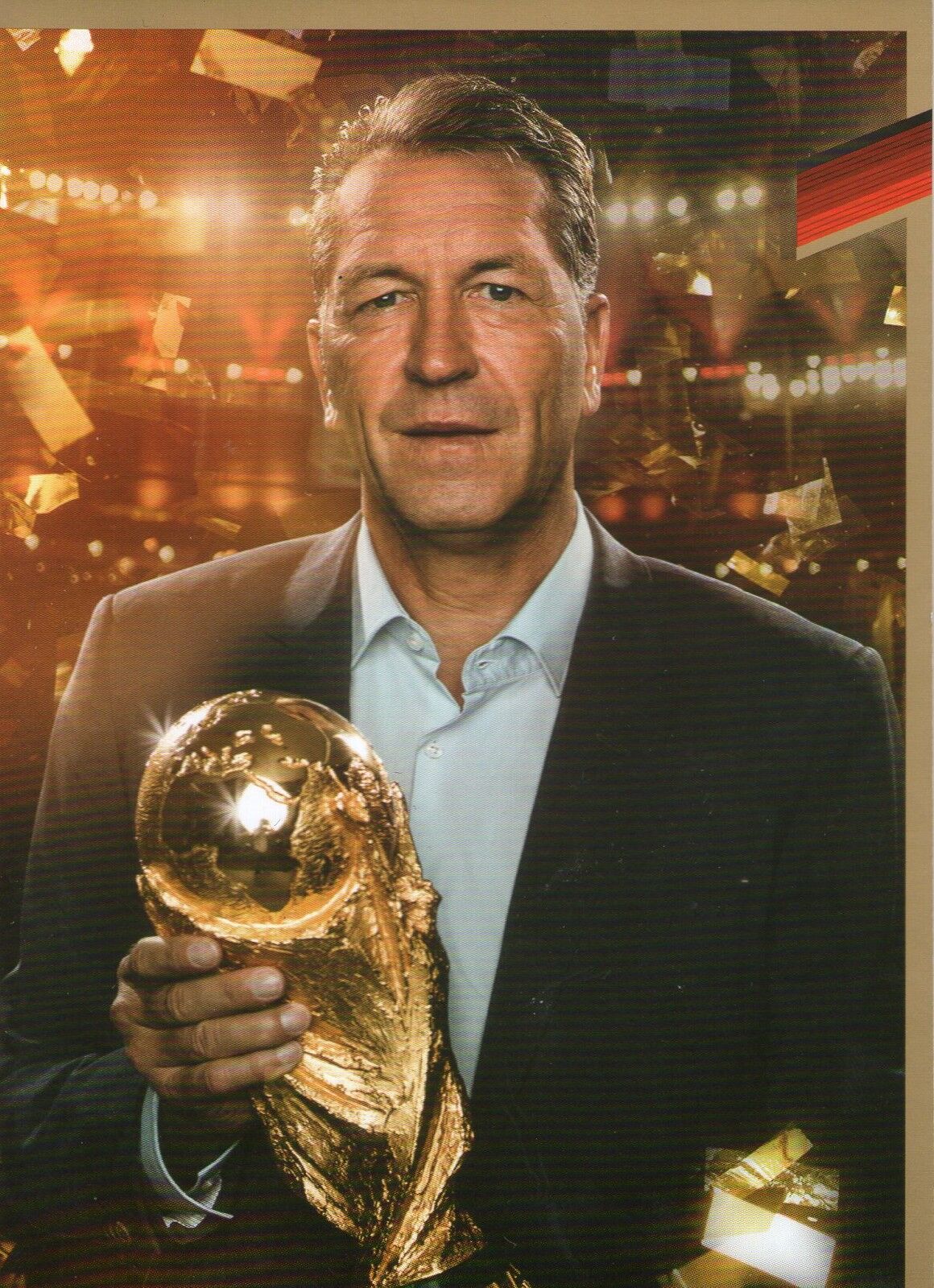 Limited, limited edition DFB autograph card! Andreas Köpke !! Rare !!, gold