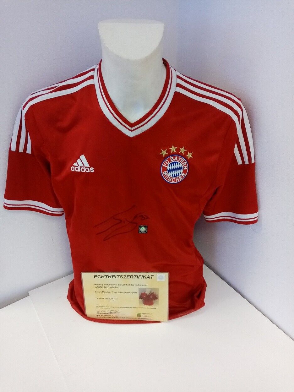 Bayern Munich jersey Julien Green signed autographs bundesliga adidas fcb m