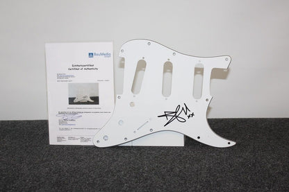 Guitar plate, Ross Antony signed, music television new jungle camp Schlager