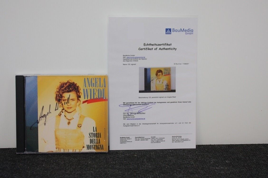 CD, Angela Wiedl signed, La Storia della Montagna, music, hit, German