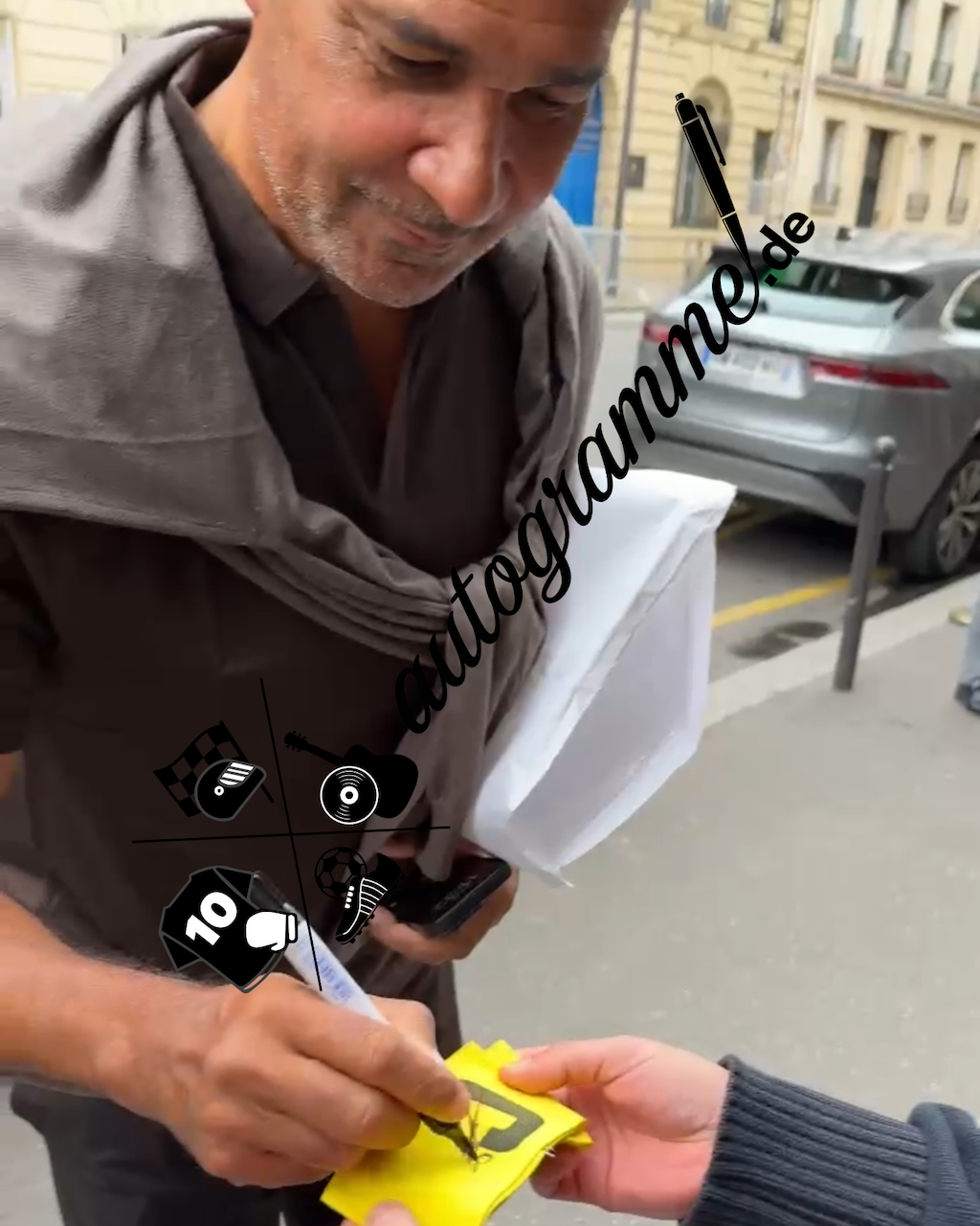 Kapitänsbinde Ruud Gullit signiert im Rahmen Niederlande COA