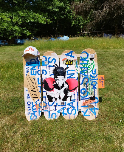 Titus works of art on skateboard decks - Titus Dittmann signed autograph