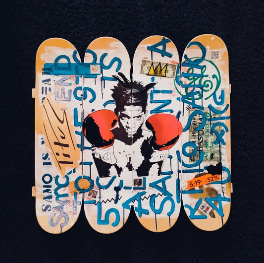 Titus Kunstwerke auf Skateboard Decks - Titus Dittmann signiert Autogramm