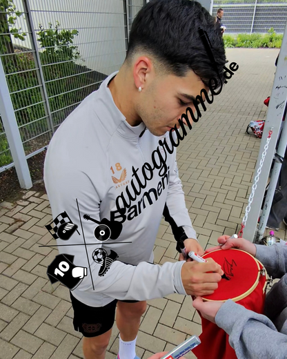 Bayer Leverkusen jersey signed by Alejo Sarco, autographed, Bundesliga M