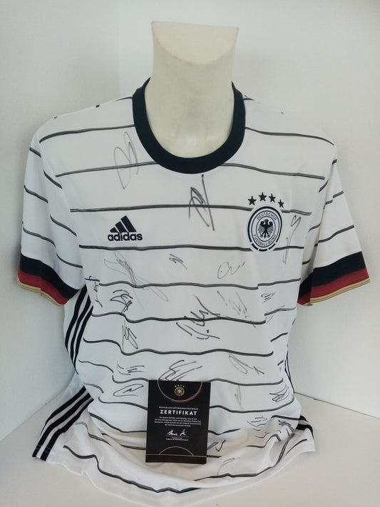 Deutschland Trikot EM 2020/2021 Teamsigniert DFB Fußball Autogramm Adidas COA XL