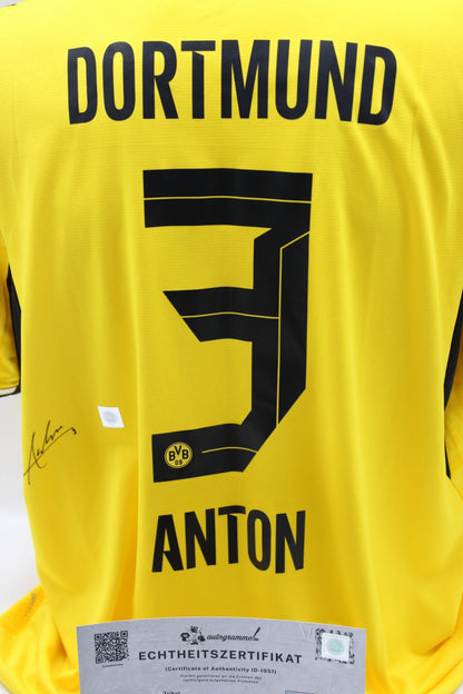 Borussia Dortmund Trikot Waldemar Anton signiert Autogramm zertifiziert XL