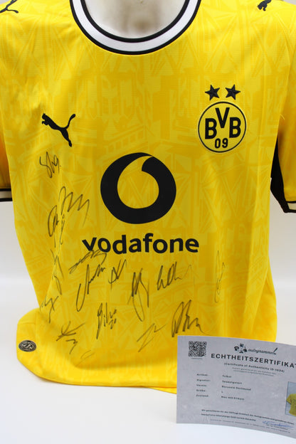 Borussia Dortmund 2026/2027 Trikot Teamsigniert Autogramm zertifiziert L