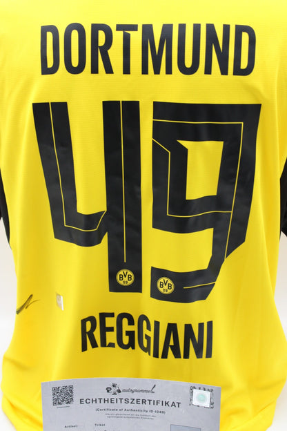 Borussia Dortmund Trikot Luca Reggiani signiert Autogramm zertifiziert L