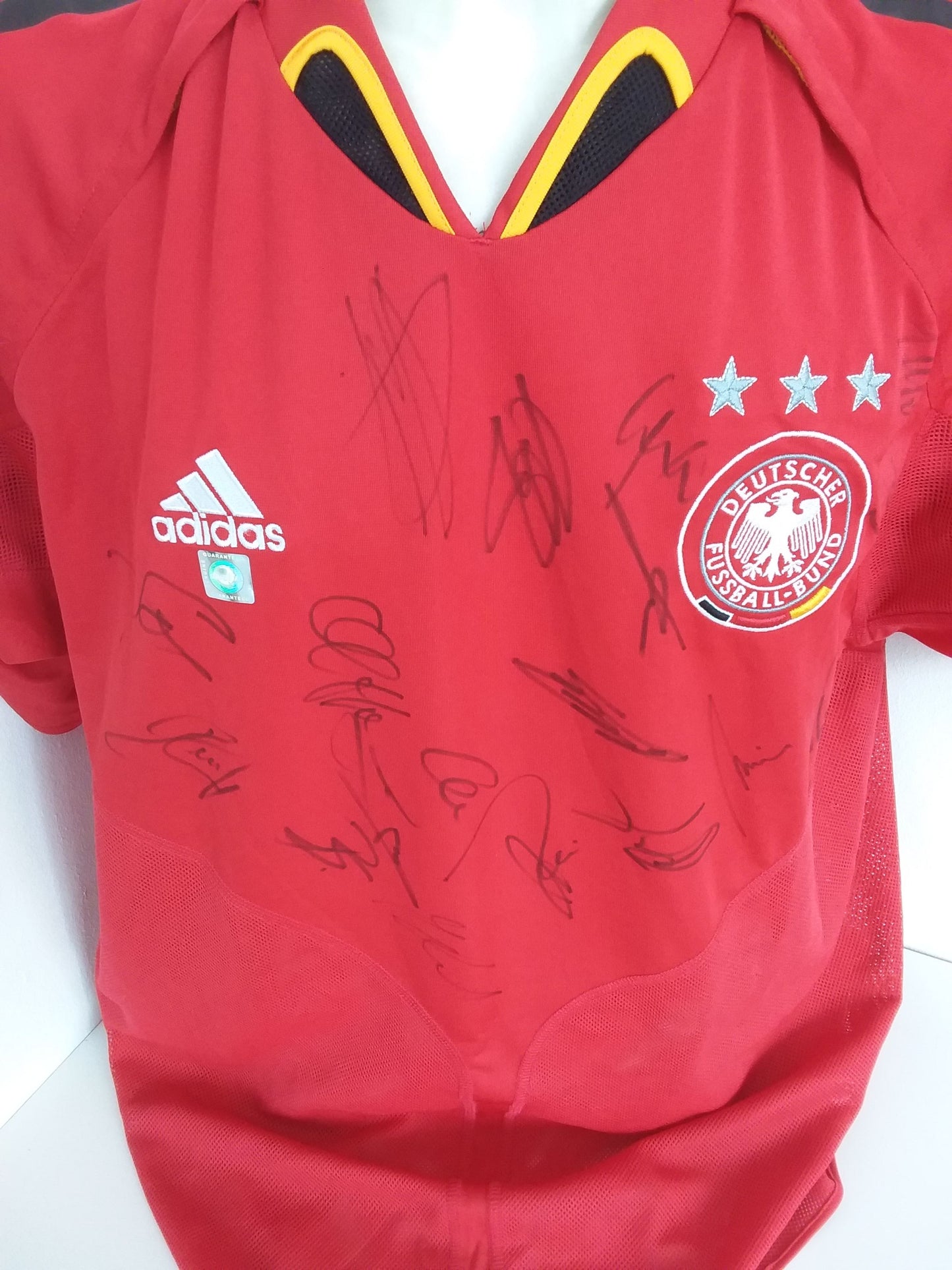 Deutschland Trikot EM 2004 Teamsigniert DFB Fußball Autogramm COA Adidas Neu L