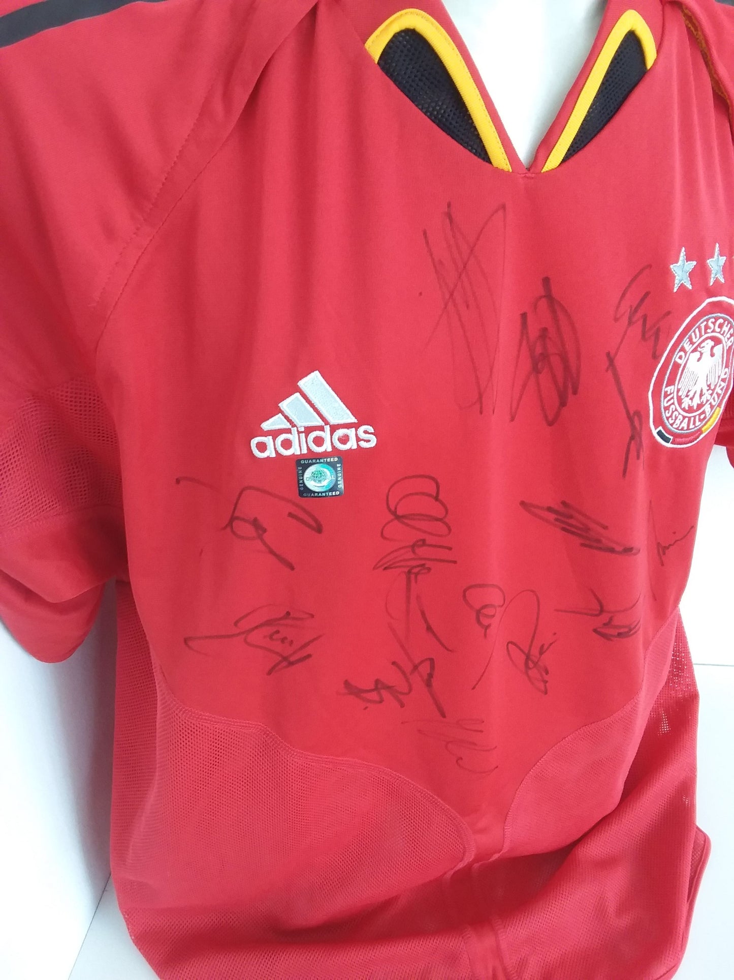 Deutschland Trikot EM 2004 Teamsigniert DFB Fußball Autogramm COA Adidas Neu L