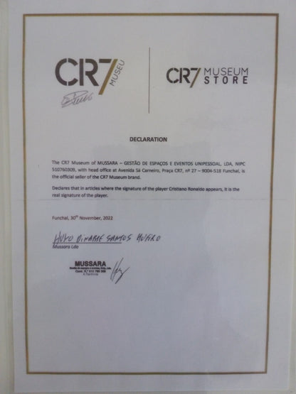 Football Cristiano Ronaldo signs Portugal Football Real Madrid Autogram Ball