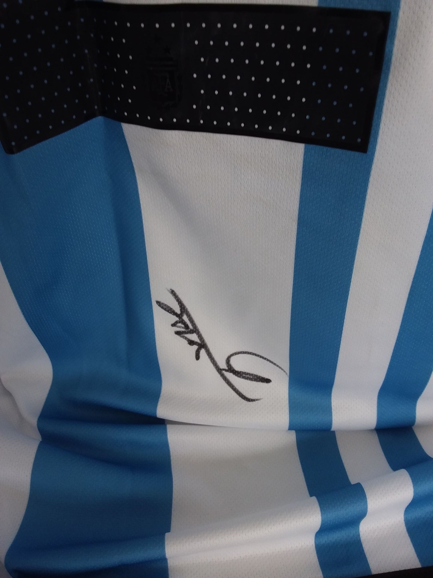 Argentina Jersey Alexis Mac Allister signed World Champion Adidas COA L