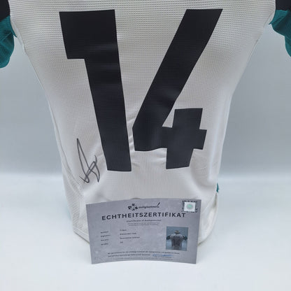 Newcastle United Trikot Alexander Isak signiert Autogramm Fußball Adidas XS