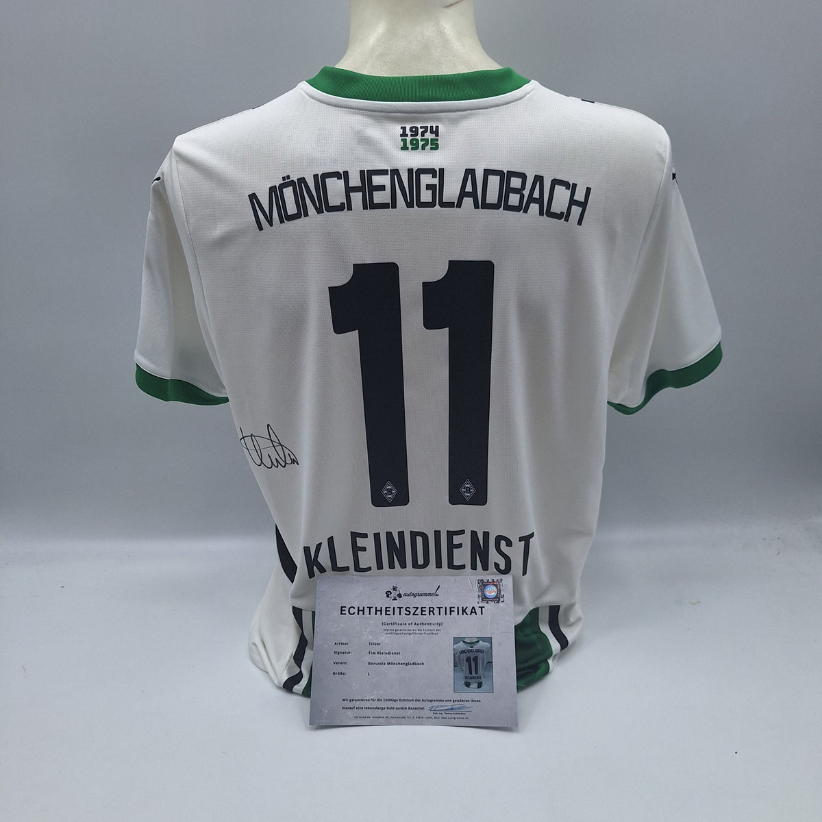 Borussia Mönchengladbach Trikot Tim Kleindienst signiert Puma L 24/25