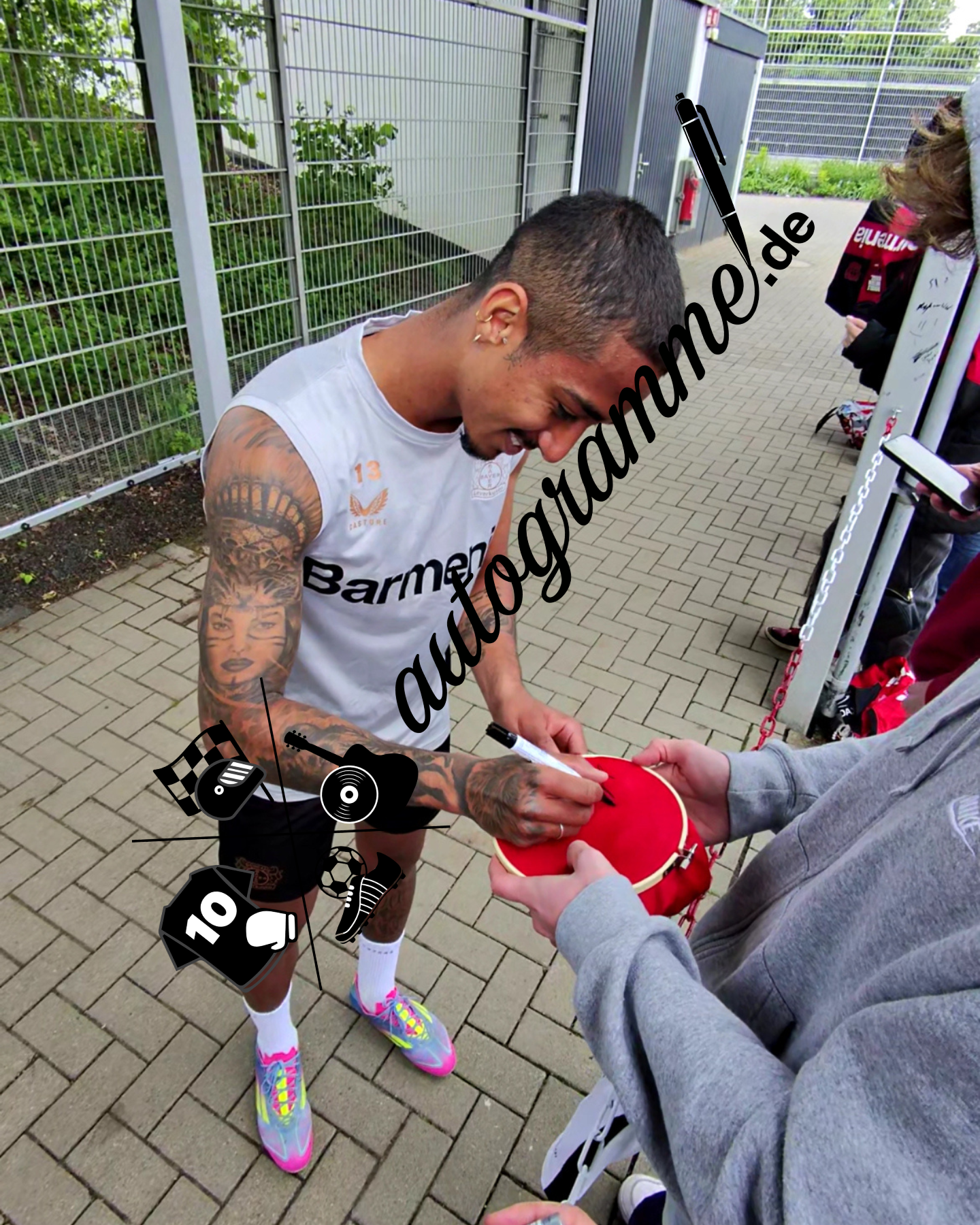 Bayer Leverkusen jersey Arthur signed autograph Image Proof Castore XL