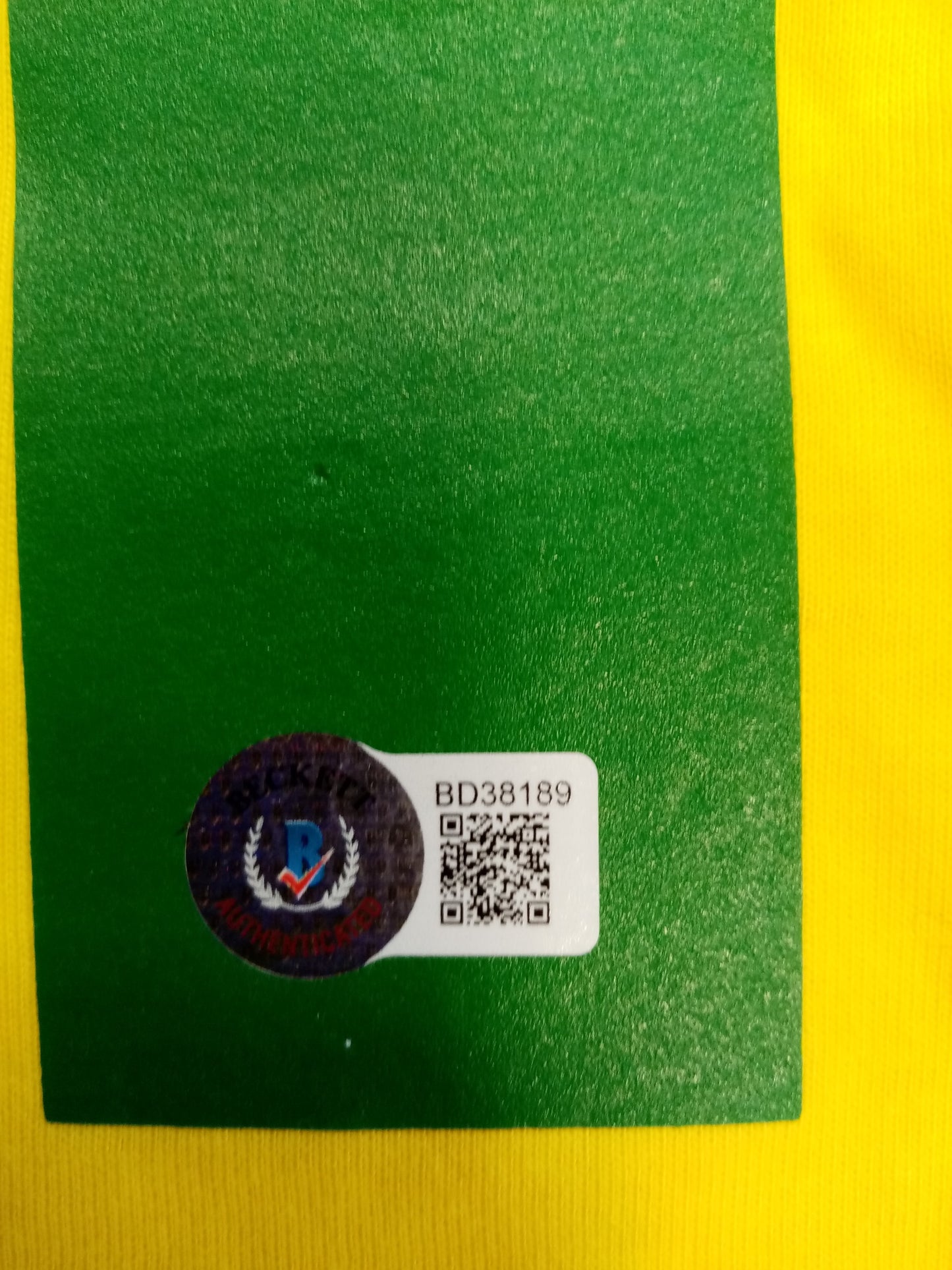 Brasilien Repro Trikot Pele signiert im Rahmen COA Fußball Neu Edson M