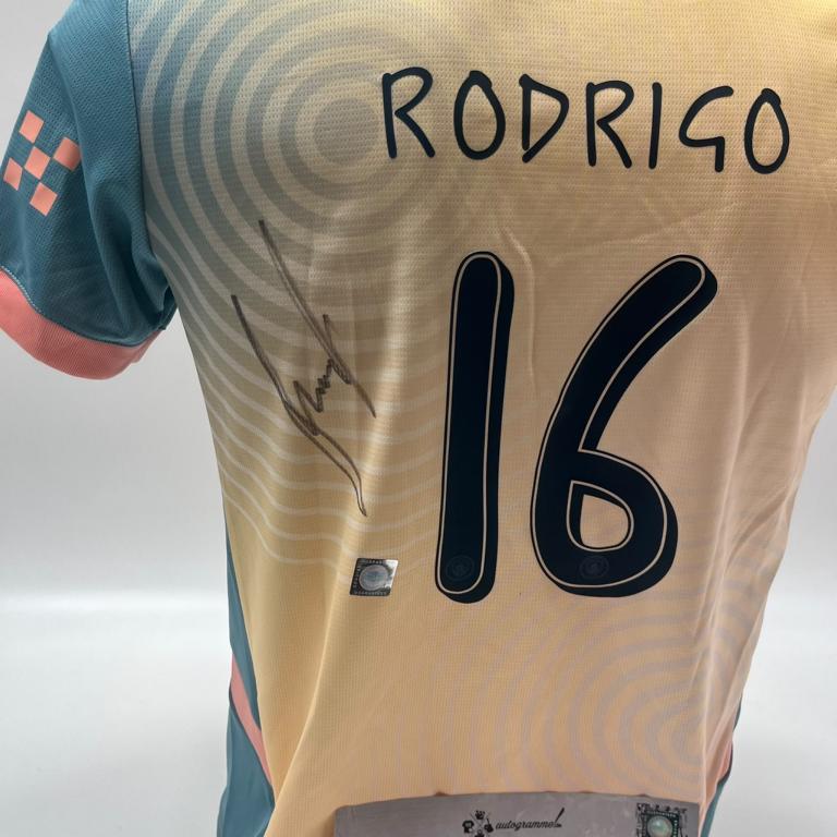Manchester City Trikot Rodri signiert Autogramm Puma COA neu 164