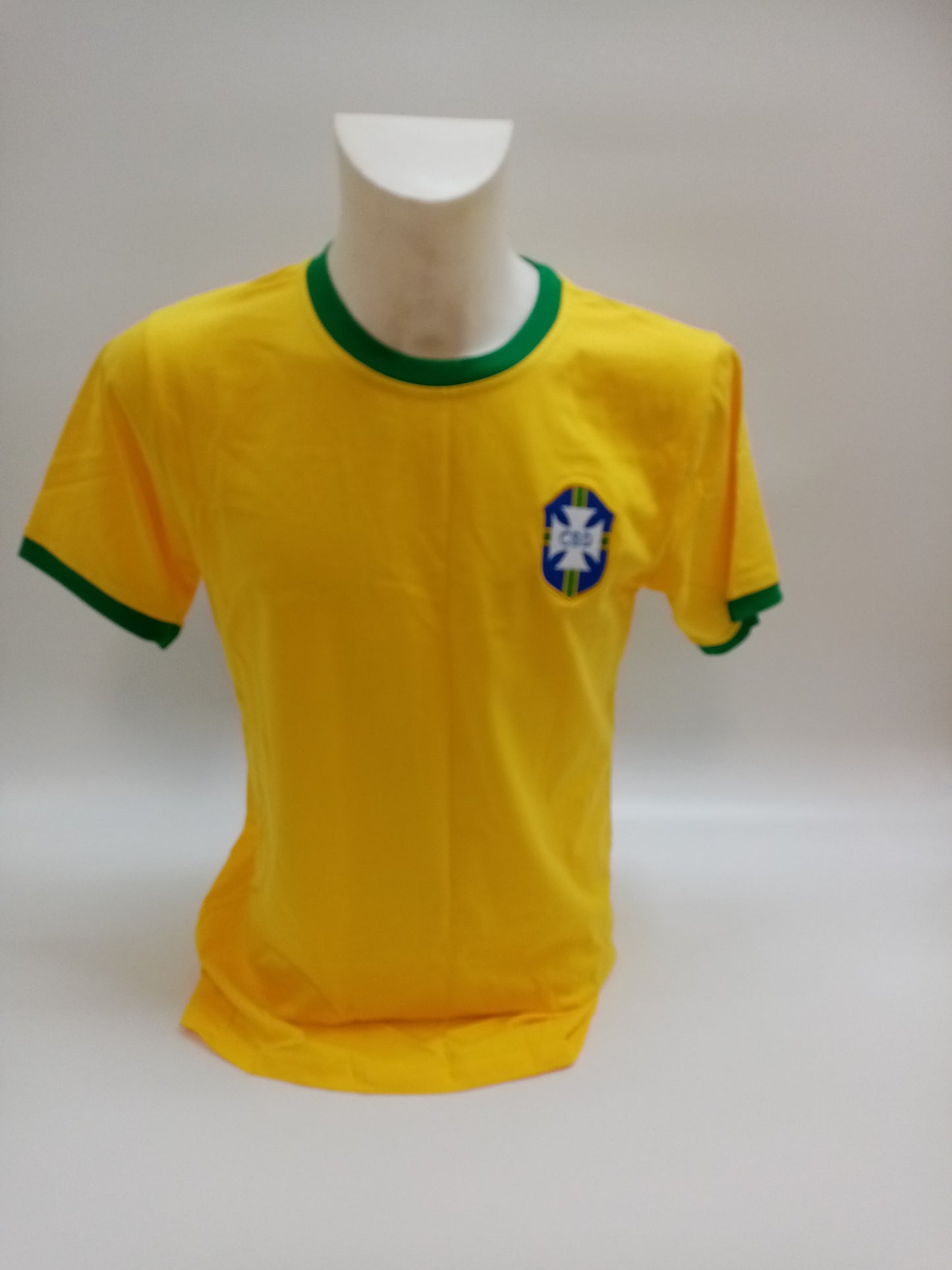 Brasilien Repro Trikot Pele signiert im Rahmen COA Fußball Neu Edson M