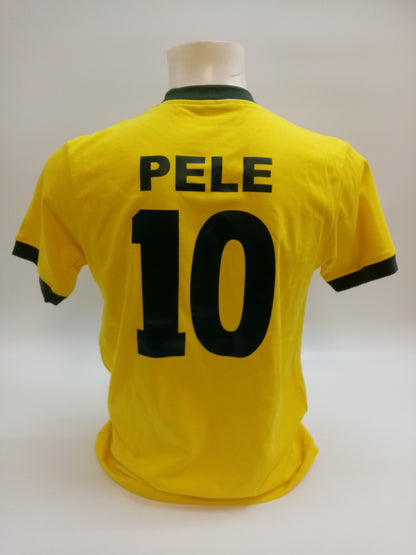 Brazil Repro Trikot Pele signed in the framework of COA Football Neu Edson Brasil M