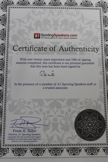 Football shoe Pele signed lighting Brazil world champion Puma Selecao Coa