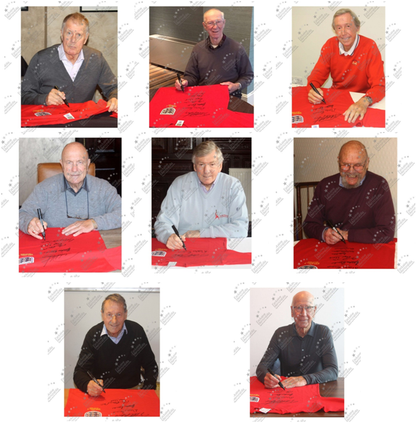 England Repro Trigot WM 1966 + frame team signed autograph Hurst Charlton Coa
