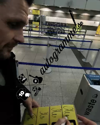 Kapitänsbinde Sebastian Kehl signiert im Rahmen Borussia Dortmund COA