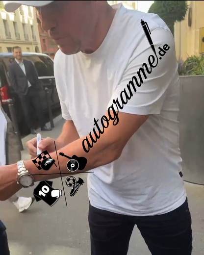 Captain's armband signed by Lothar Matthäus in a frame Germany COA