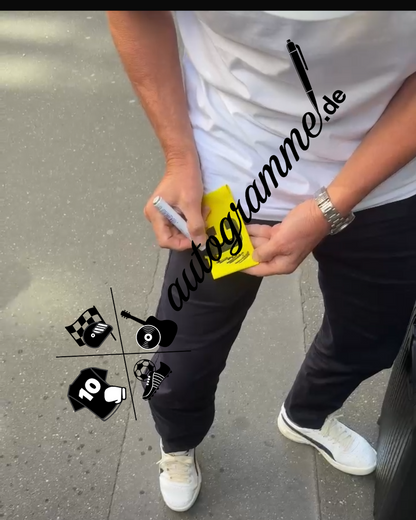 Captain's armband signed by Lothar Matthäus in a frame Germany COA