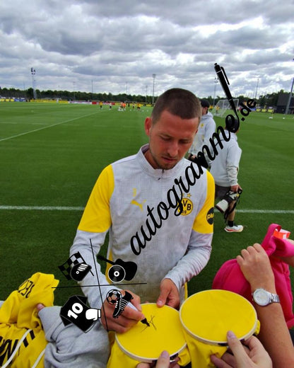Borussia Dortmund Trainingsshirt Waldemar Anton signiert Puma COA  Autogramm L