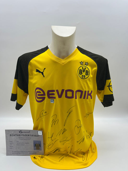 BVB Trikot 2018/2019 Teamsigniert Borussia Dortmund COA Neu Puma L