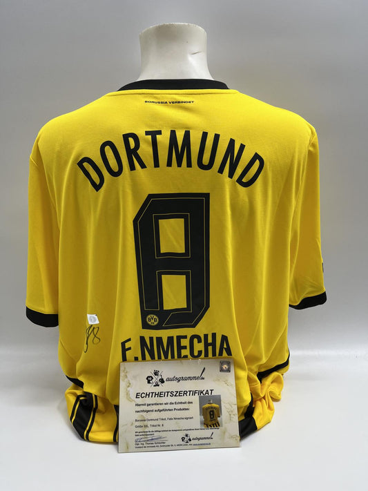 Borussia Dortmund jersey Felix Nmecha signed BVB autograph Puma 3XL